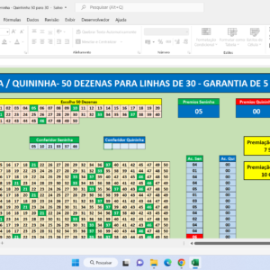 Planilha Seninha – Redução 50 para 30