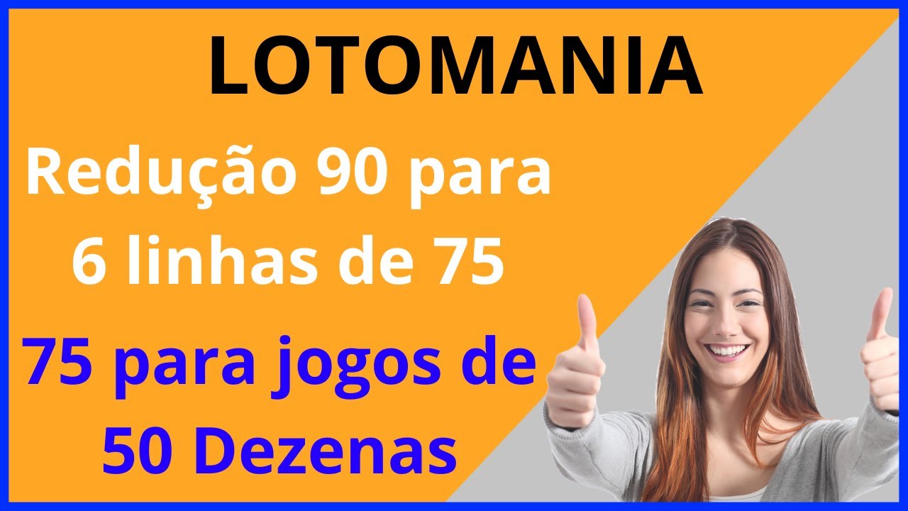 Planilha Lotomania - Redução de 90 para 75