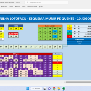 Planilha Lotof Cil Munir P Quente Planilhas Lot Ricas