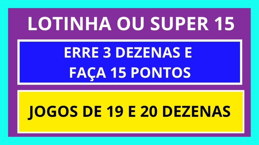 Planilha Lotinha - Erre 3 e Faça 15 pontos