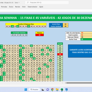 Planilha Seninha com 60 Dezenas – Duas em Uma