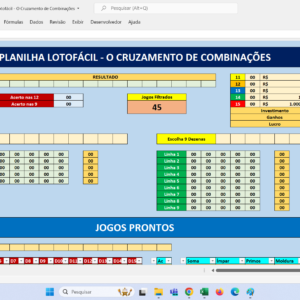 Planilha Lotofácil – O Cruzamento Perfeito