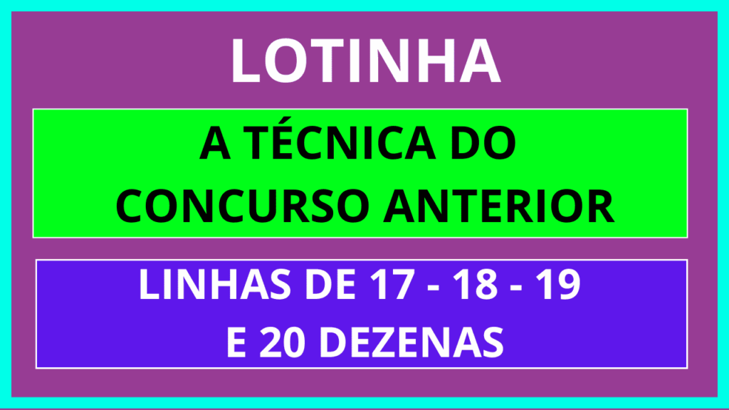 Planilha Lotinha - Concurso Anterior
