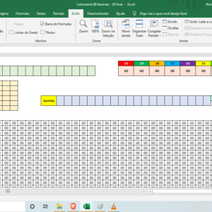 Planilha da Lotomania – Jogando com 80 Dezenas e 20 Fixas.