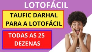 Taufic Dahral para a lotofácil