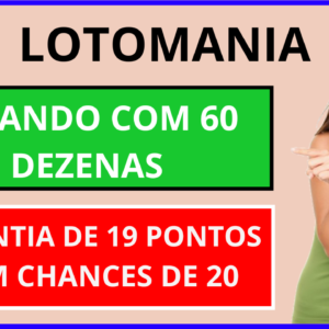 Planilha Lotomania – 60 Dezenas com Garantia de 19 Pontos