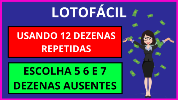 Planilha Lotofácil - 12 Repetidas do concurso anterior