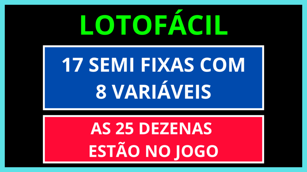 Planilha Lotofácil 15 Pontos