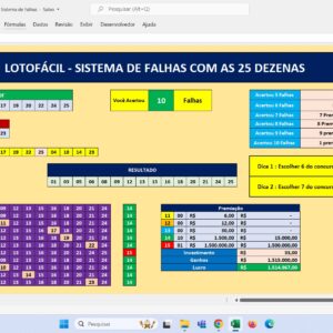 Planilha Lotofácil – O Sistema de Falhas