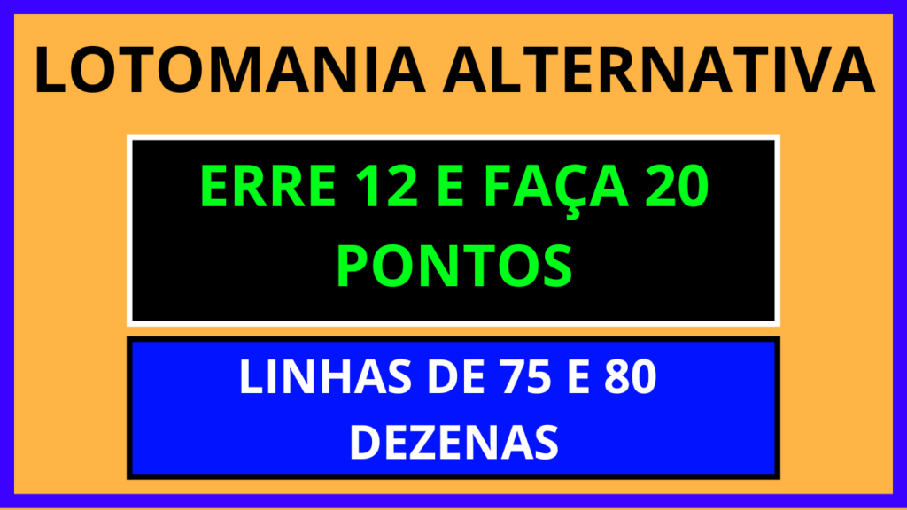 Planilha Lotomania 75 Dezenas