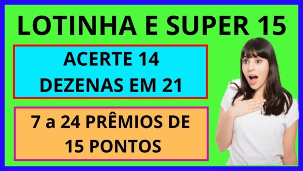 Jogos de 21 dezenas na lotinha