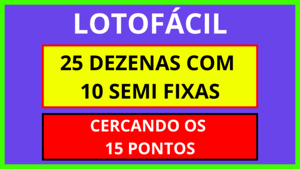 Planilha Lotofácil - Planilhas Lotéricas 10