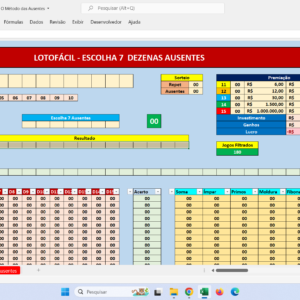 Planilha Lotofácil – O Método das Ausentes