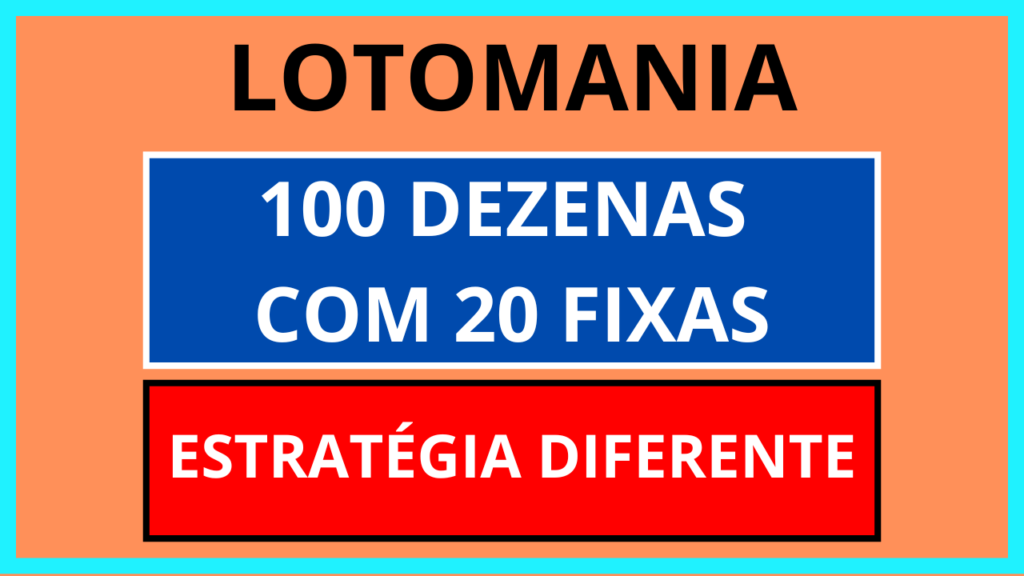 Planilha lotomania 20 pontos