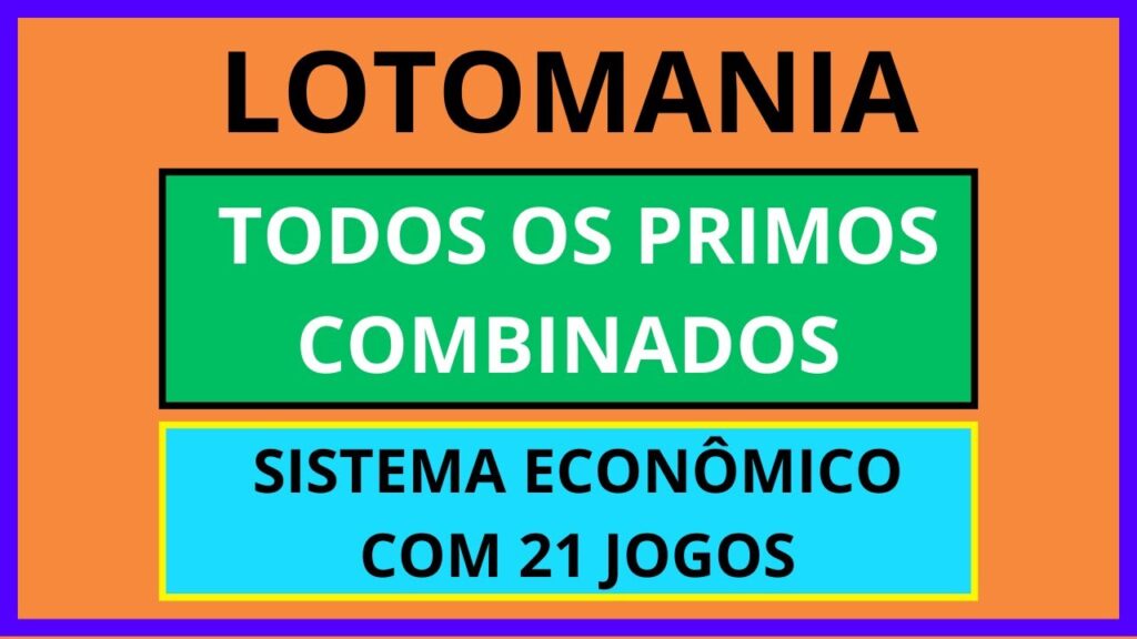 Planilha Lotomania com números primos combinados