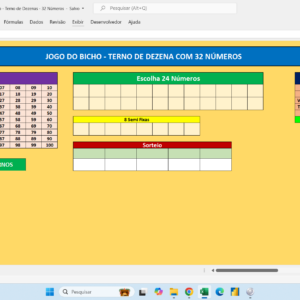 Terno de Dezenas com 32 Números