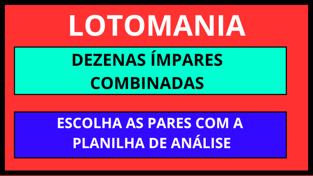 Planilha Lotomania com Ímpares Combinados