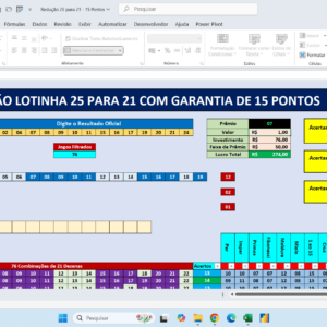 Redução 24 para 21 com 2 Fixas