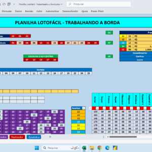 Planilha Lotofácil – Estratégia com a Borda