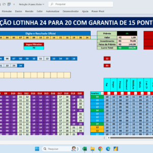 Planilha Lotinha – Redução 24 para 20 com 16 Fixas