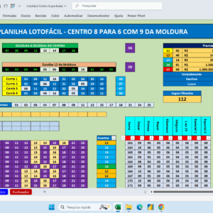 Planilha Lotofácil – Como Acertar 9 Dezenas da Moldura